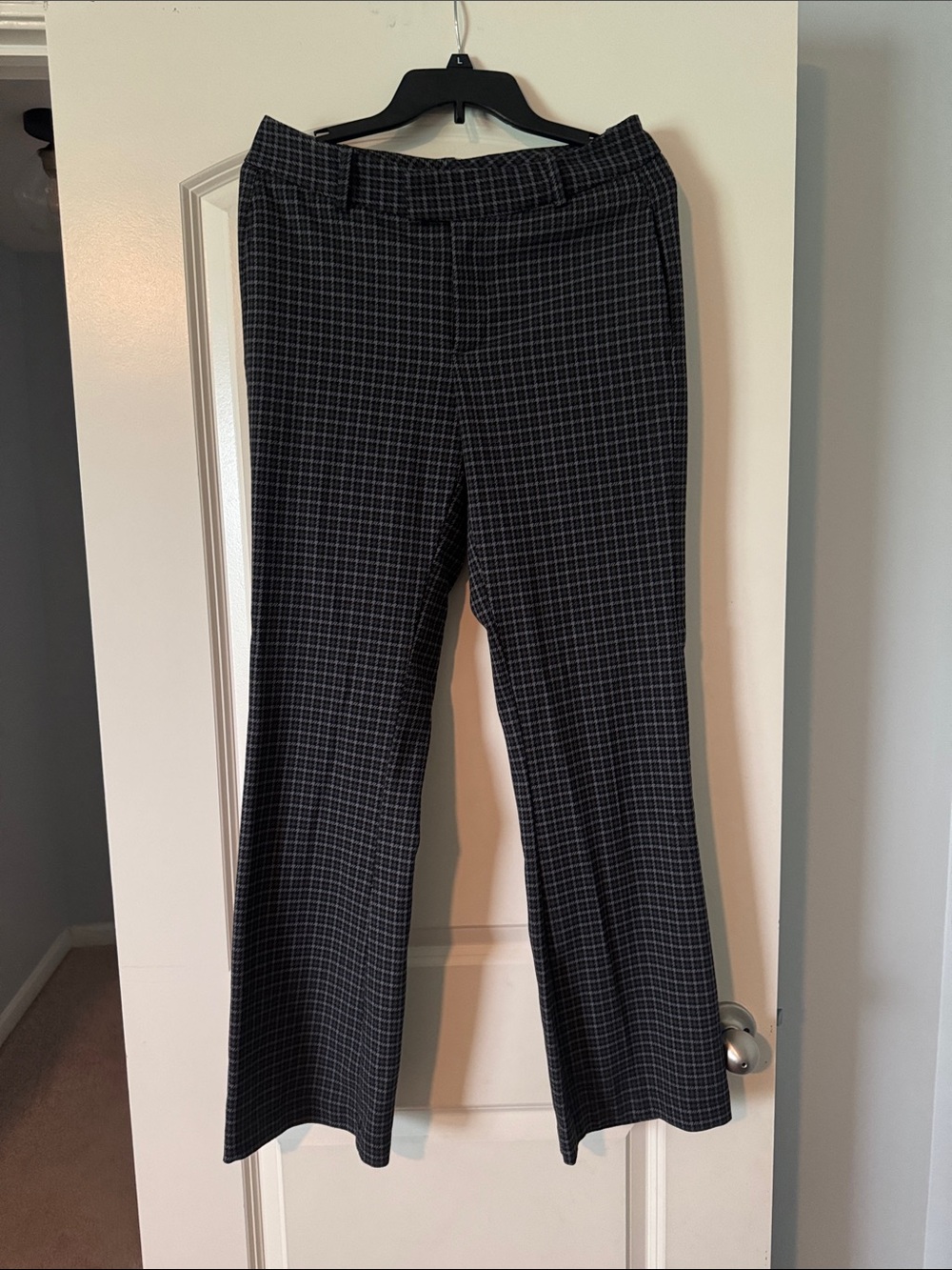 Free People Black + Grey Boot Cut Pants - Size 6